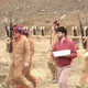Members of the Rajneeshee security force (Screenshot from Oregon Public Broadcasting)